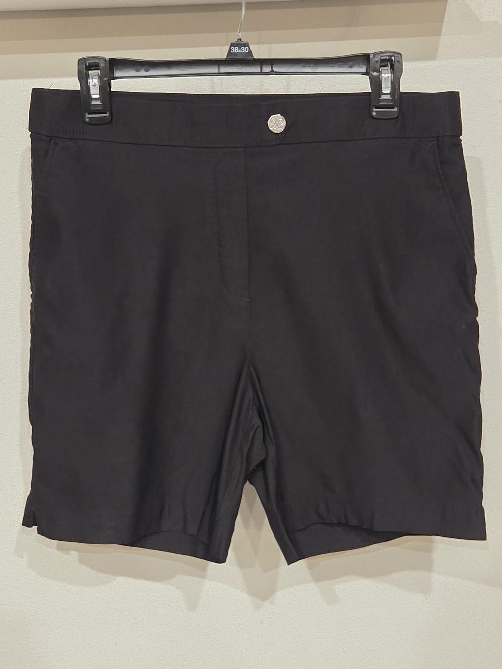 Rafaella Black Flat-Front Women's-Inspired Shorts